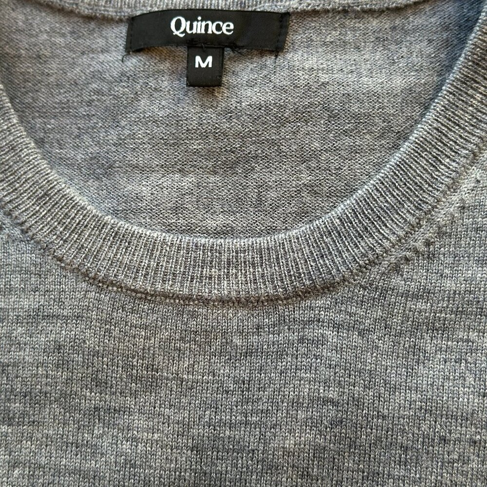 Quince Grey Australian Merino Wool Crew Sweater - Size Medium - $18